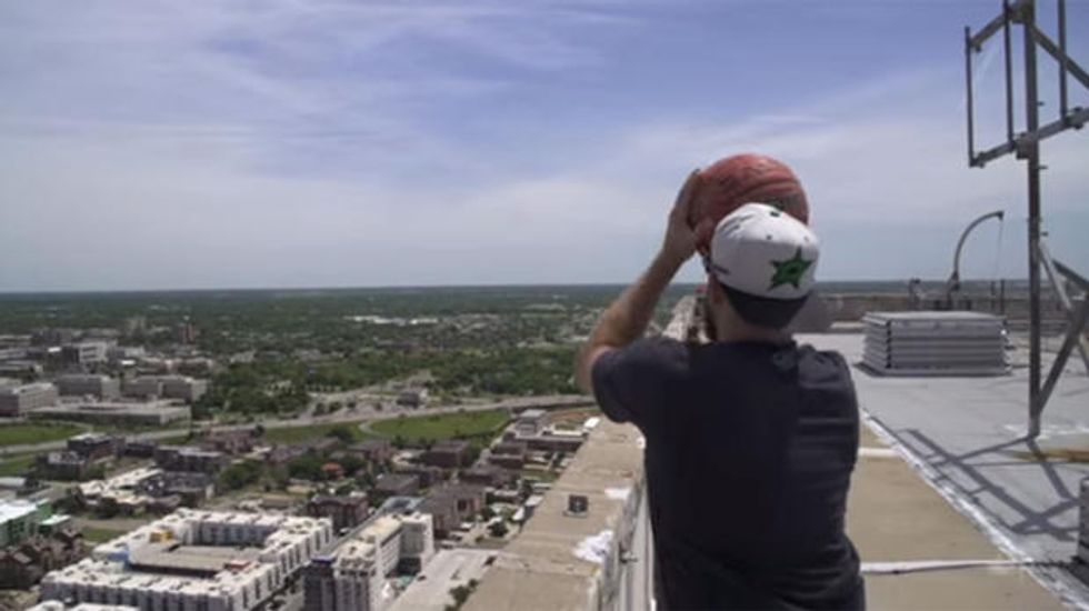 Insane Video Captures Moment Guinness World Record for 'Highest Basketball Shot' Is Shattered by Over 400 Feet