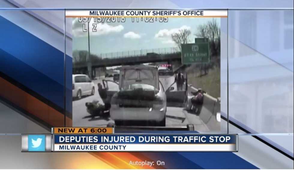 Harrowing Dashcam Video Captures Near-Death Experience of Two Officers During Traffic Stop