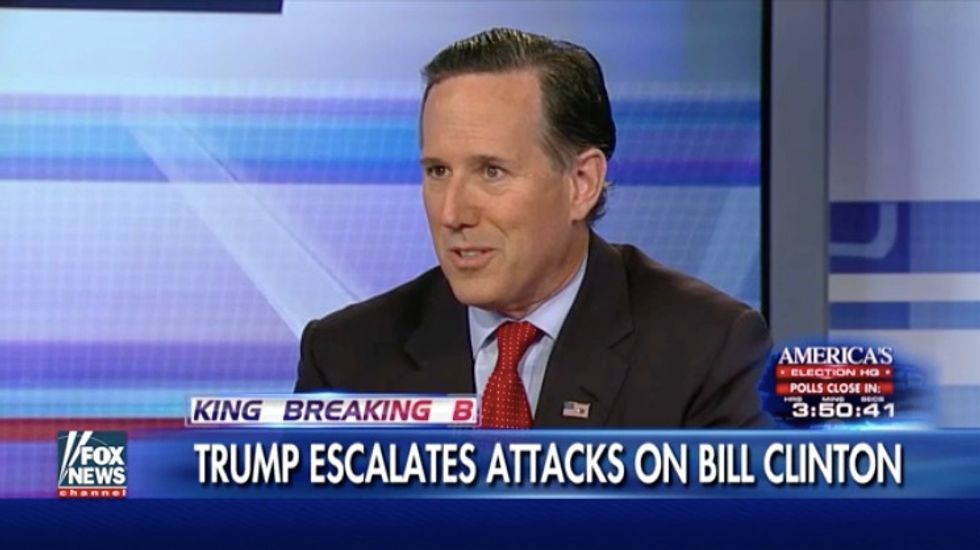 Santorum Reveals the One Issue That Led Him to Support Trump ‘100 Percent’