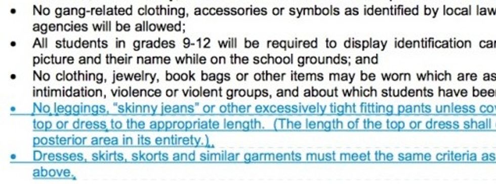 School District Ignites Controversy With Proposed Restrictions on 'Leggings,' 'Skinny Jeans' and 'Other Excessively Tight-Fitting Pants