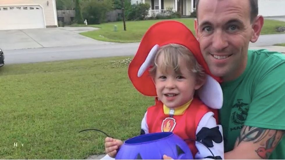 Marine Dad Uses 10 Days Before Deployment to Celebrate Every Holiday With His 3-Year-Old Son