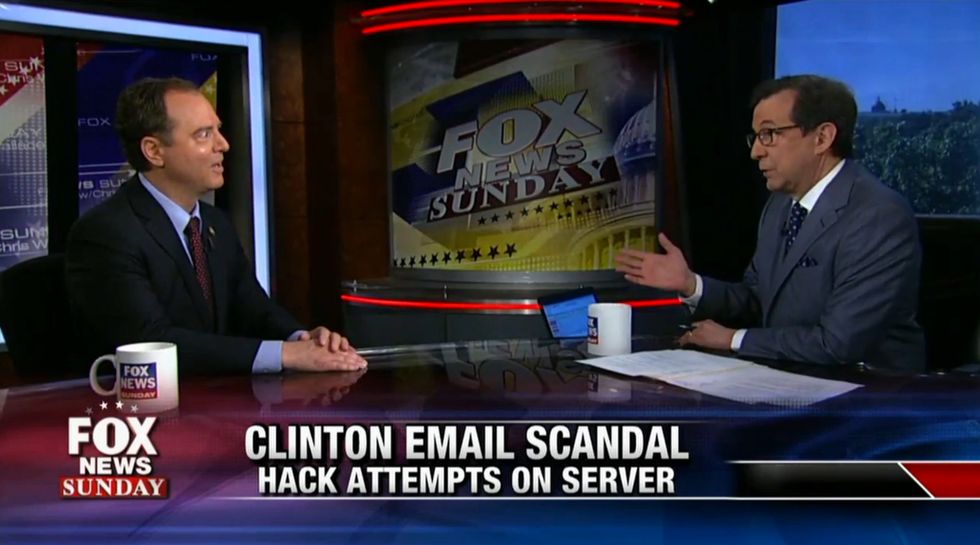 No!': Anchor Chris Wallace Fiercely Pushes Back Against Democrat's Clinton Email Claim During Tense Interview