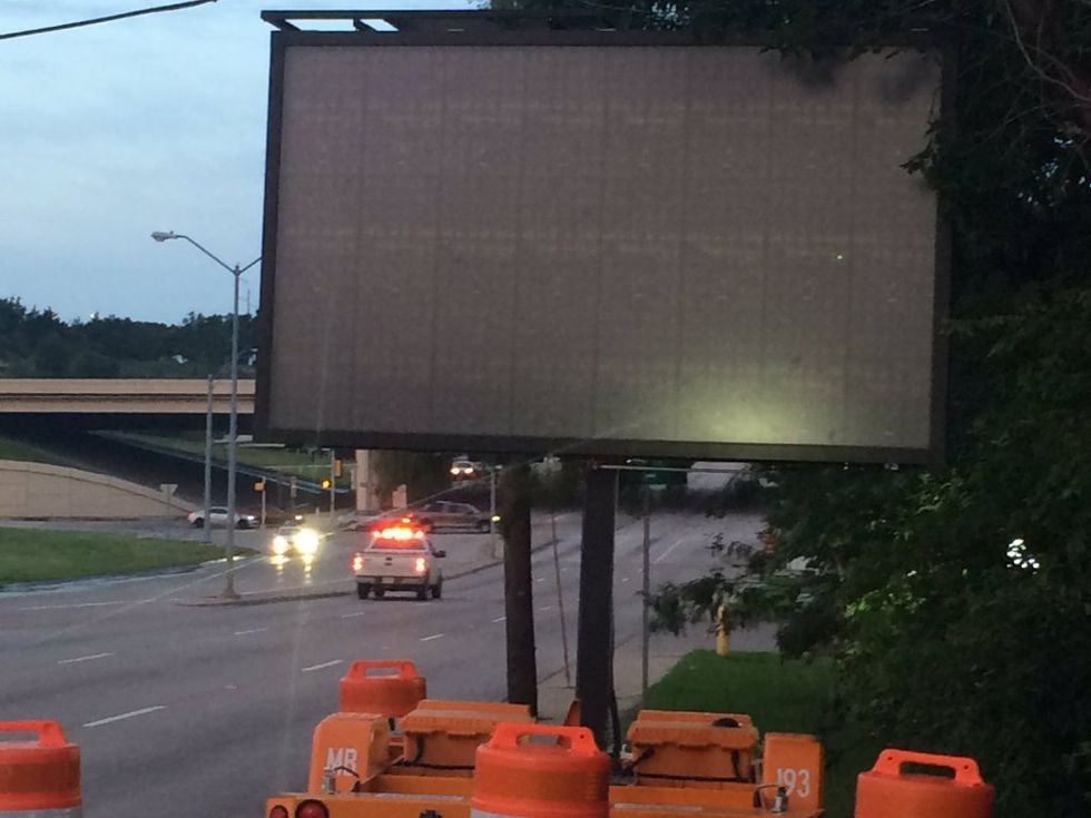 Donald Trump Is a Shape Shifting Lizard!!': Multiple Road Signs Hacked Along Texas Highway
