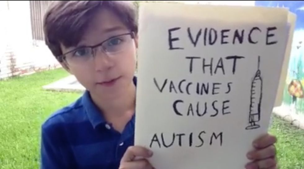 12-Year-Old Science Whiz Gathers and Shares All the ‘Evidence That Vaccines Cause Autism’