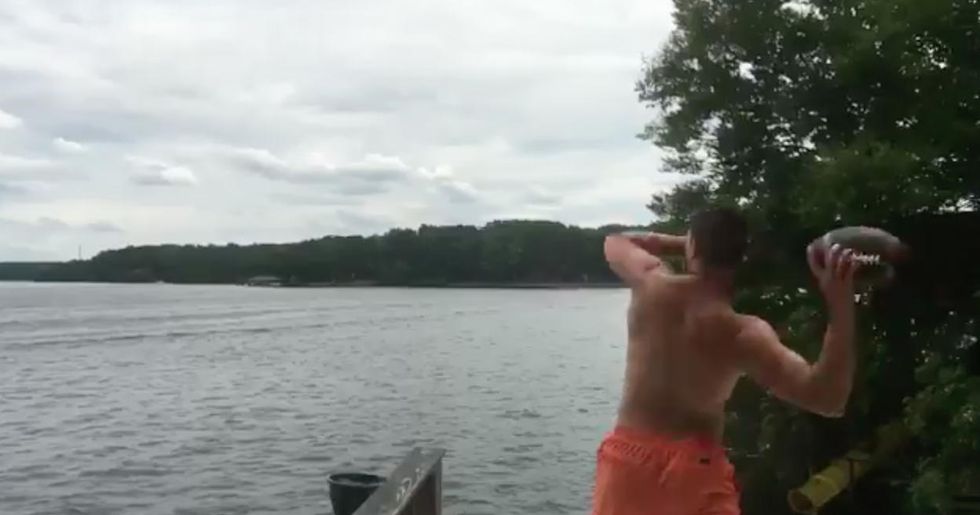 Woah': Oklahoma State Quarterback Impresses Fans With This 'Awesome' Memorial Day Weekend Throw That's Now Going Viral