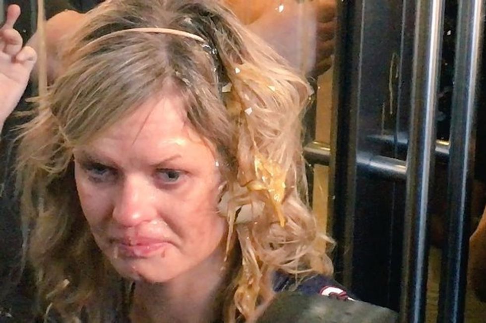 Female Trump Supporter Hit With Eggs, Bottles as California Protest Turns Violent — See What Was Caught on Video