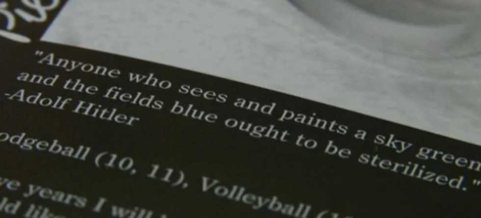 Maine High School Yearbook Includes Quote From Adolf Hitler