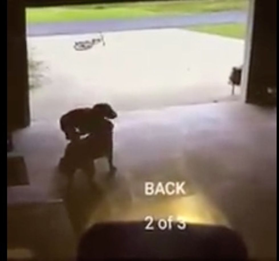 Viral Video Shows Louisiana Boy Sneaking Into Neighbor's Garage — but the Reason May Just Make Your Whole Day