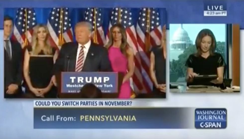 I Don't Give a...': C-SPAN Accidentally Airs Frustrated Trump Supporter's Expletive During Fiery Anti-Clinton Rant