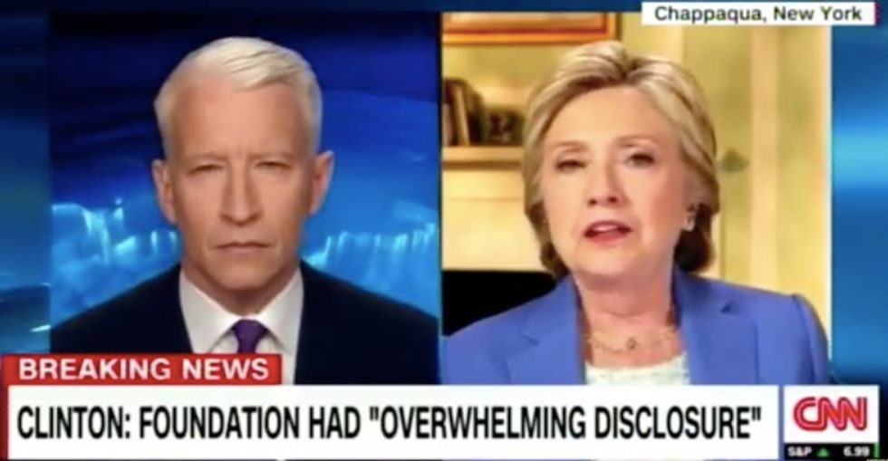 Hillary Clinton Admits: 'One or Two Instances...Slipped Through the Cracks' on Clinton Foundation Disclosures