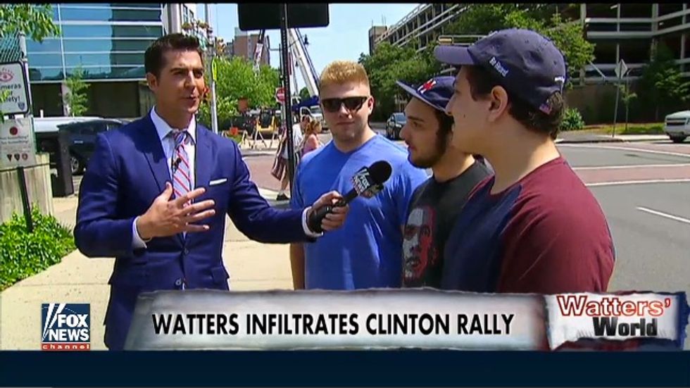 Fox News' Jesse Watters Infiltrates Clinton Rally to Ask Some Tough Questions, Grants Illegal Immigrant ‘Amnesty’