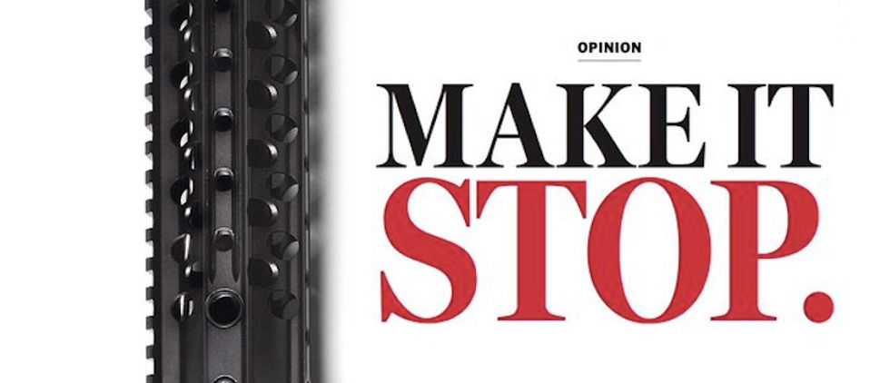 Make It Stop': Boston Globe Makes Bold Push for Gun Control In Full Front Page Cover