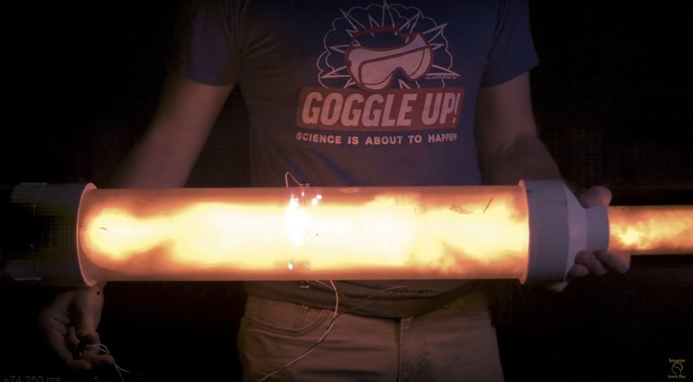 Check Out Video of Potato Gun Firing at 20,000 Frames Per Second — at Night: 'Was That Cool or What?\