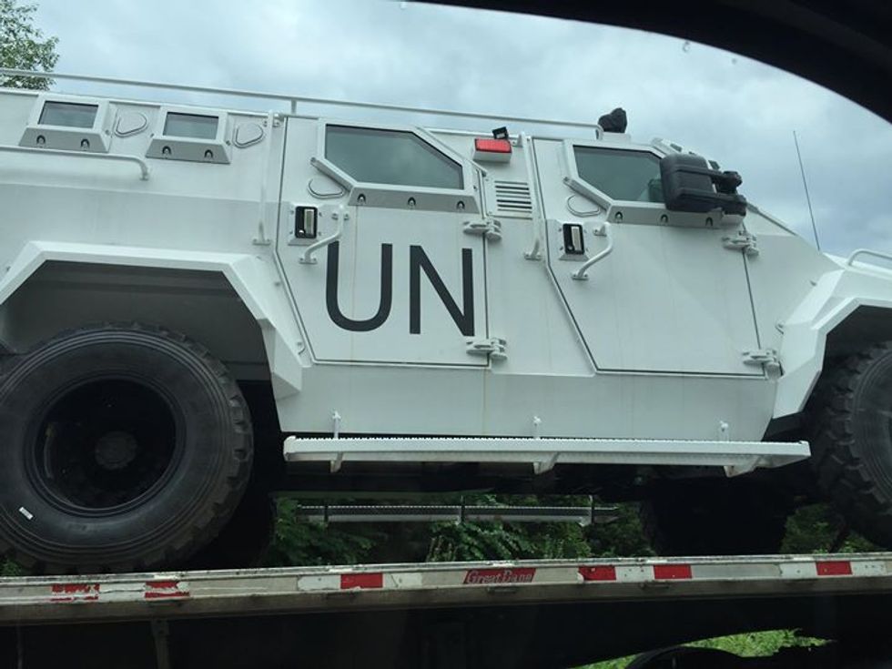 Conspiracy Theories Swirl After Military United Nations Vehicles Spotted on U.S. Interstate