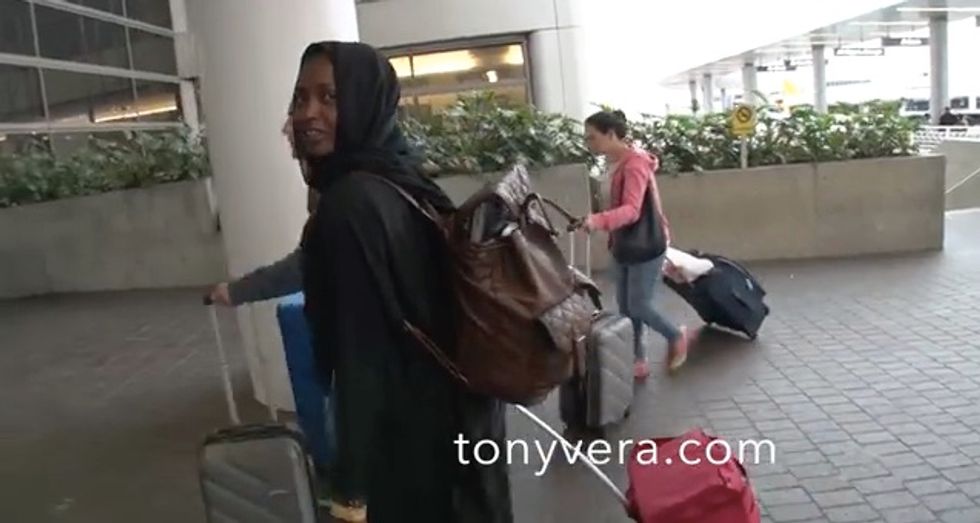'You Have No Idea What’s Happening': Muslim Woman Makes Chilling Threat Before Being Arrested at LAX