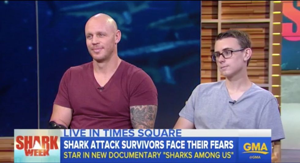 Teen Agrees to Dive With Sharks Just a Year After One Instantly Altered His Life