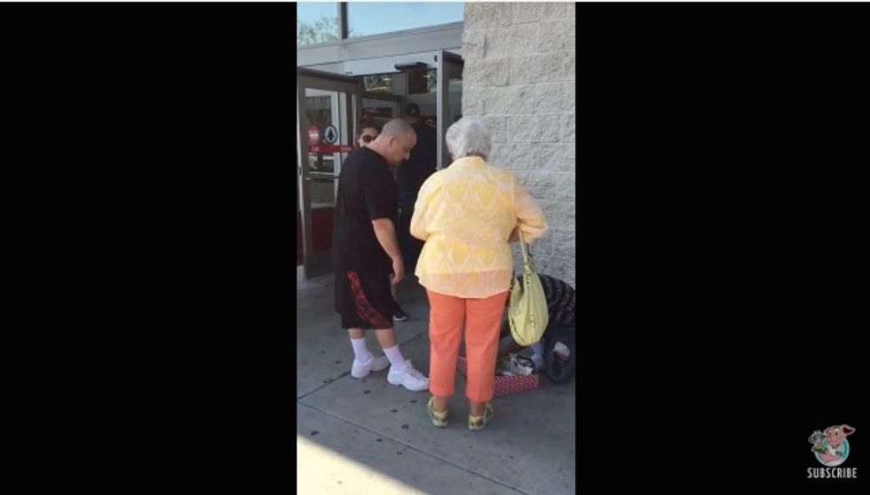 Video of Old Woman Scolding Kids for Selling Candy Outside of Target Goes Viral