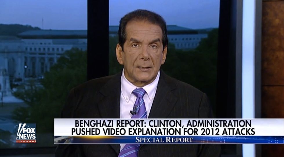 Krauthammer Blasts Obama's ‘Unbelievable Air of Indifference' to Benghazi Attacks