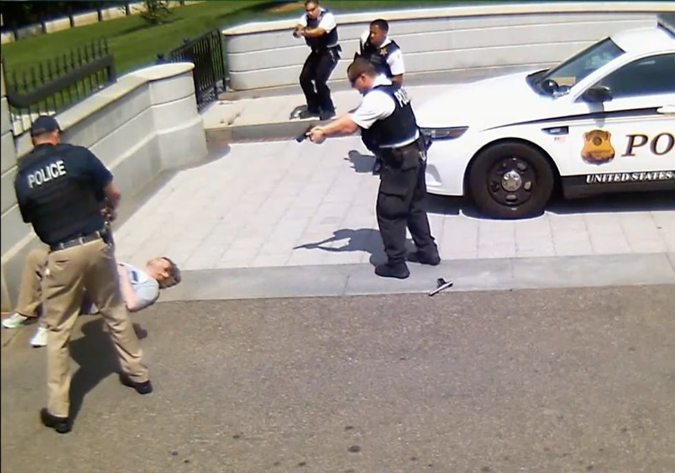 Newly-Released Video Reveals How Secret Service Stopped Potential Attacker Outside White House