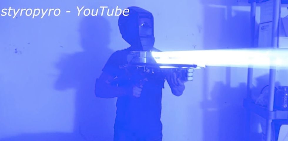 Forget the Fireworks — This Guy Just Made a '200W Laser Bazooka\