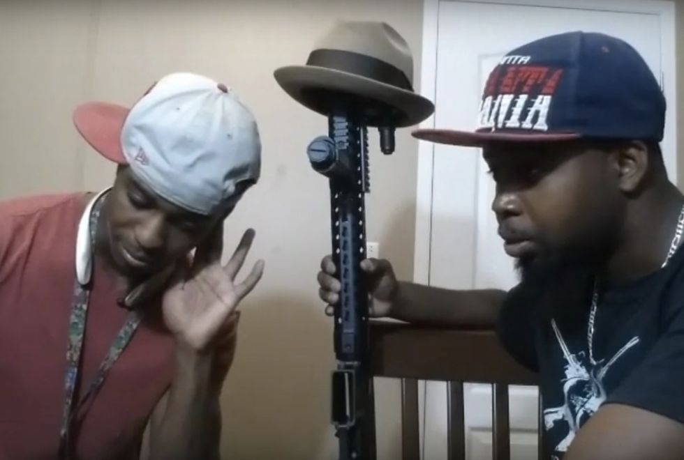 Brothers Tackle Gun Control, Attempt to 'Interview' AR-15 Rifle 'Blamed' for Deadly Mass Shootings