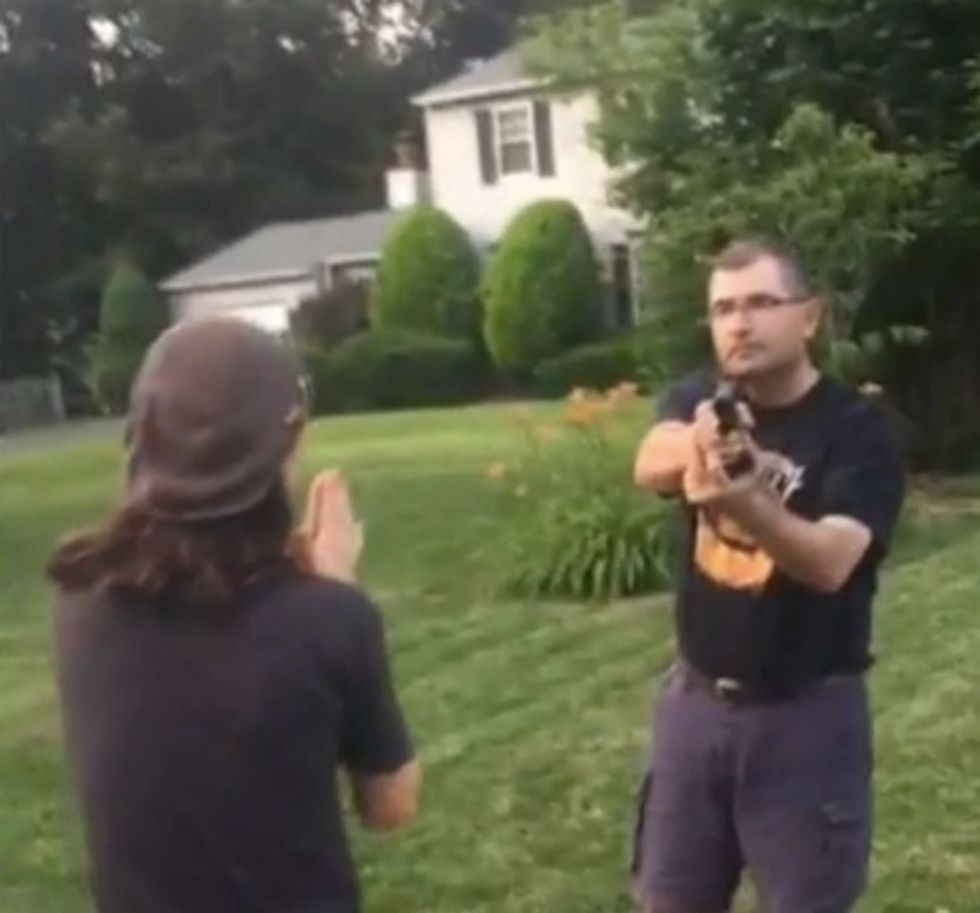 Report: Senior Naval Official Caught on Video Pointing Gun at Allegedly Drunk, Noisy Males Outside His Home