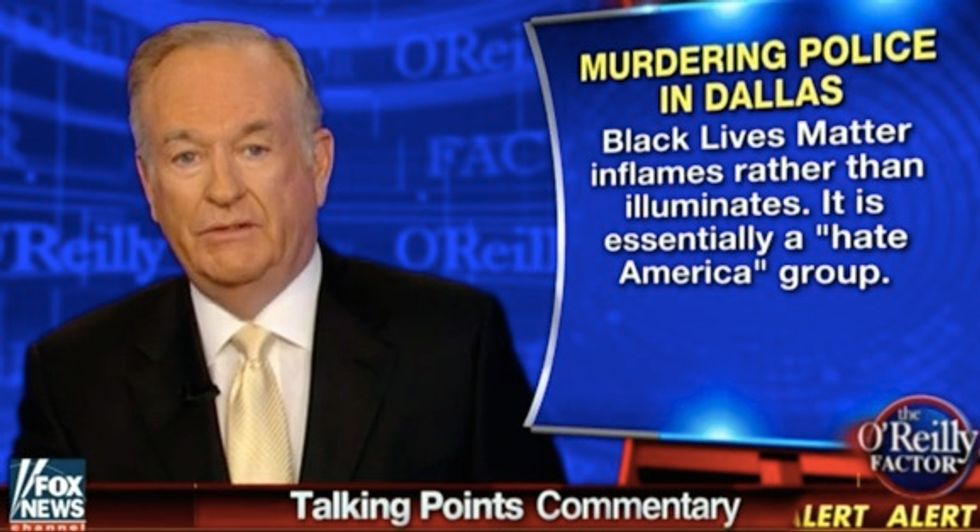 Bill O’Reilly Calls Black Lives Matter a ‘Hate America Group’