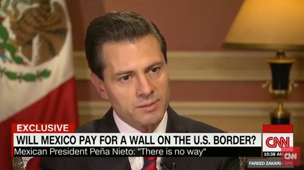 Mexican President: ‘There is No Way’ Mexico Can Pay for Trump’s Proposed Border Wall 
