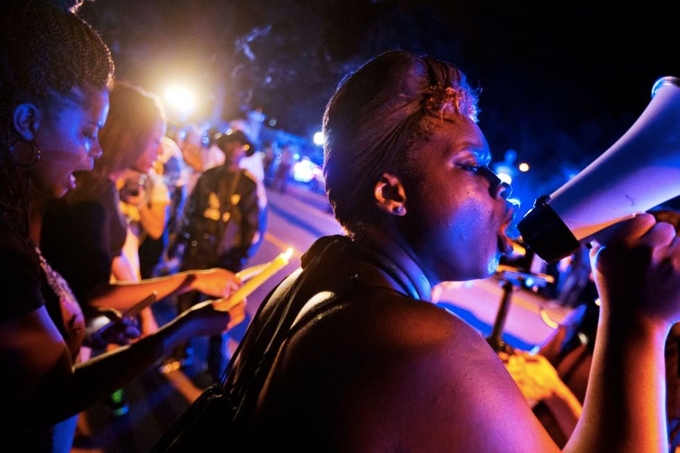 Black Lives Matter Protesters Chant New Demands After Cops Get Chick-fil-A Delivery at Late-Night Rally