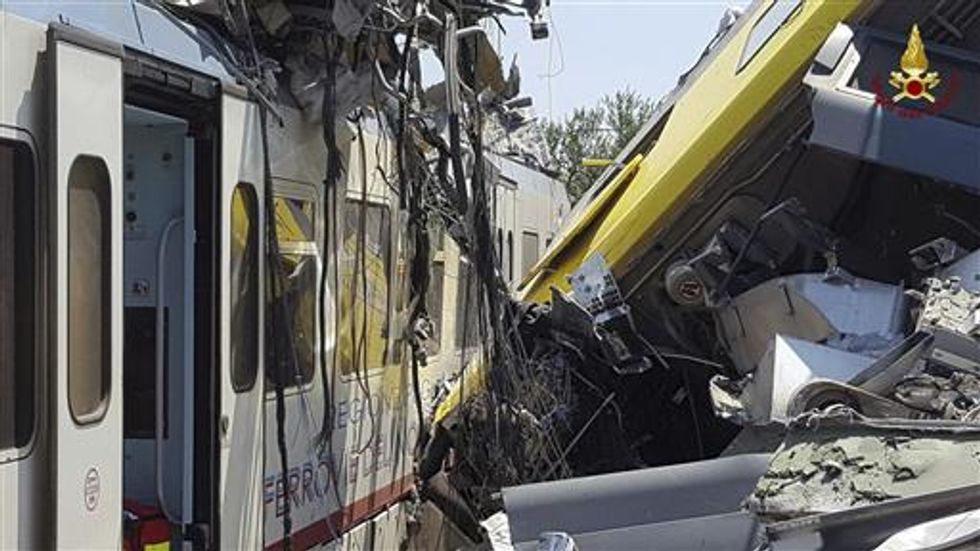 20 Killed in Head-On Train Collision in Southern Italy, Official Says