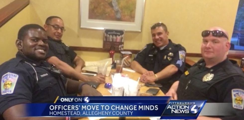 Man Refuses to Sit Next to Officers at Restaurant — Here's the Message He Later Finds on the Check