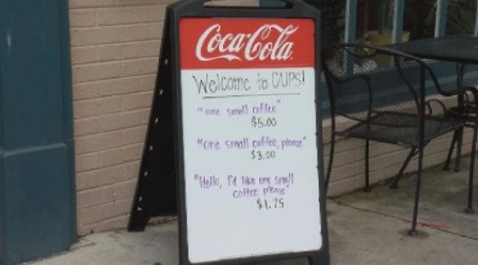 A Coffee Shop That Puts a Price on Politeness — for Customers, That Is