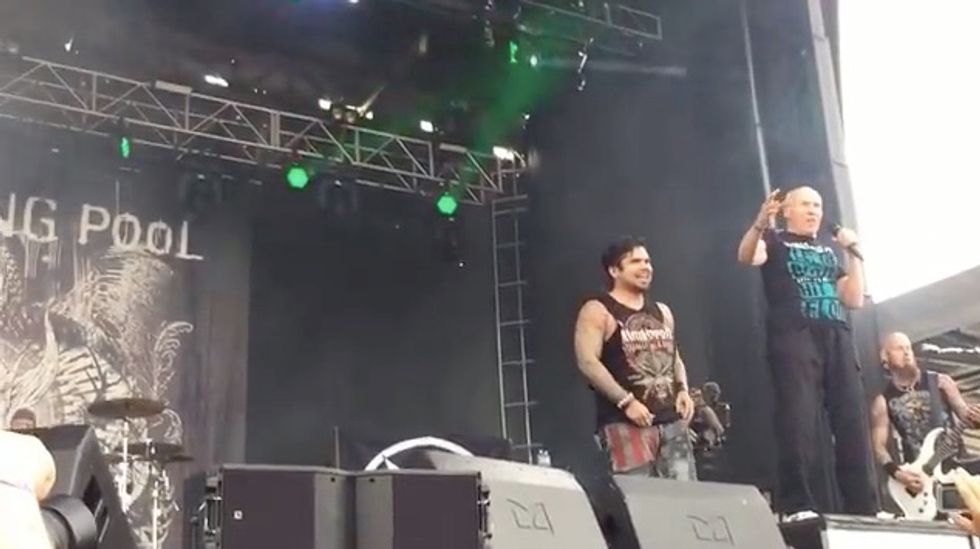  ‘America’s Got Talent’ Contestant, 82, Performs With Drowning Pool in Concert