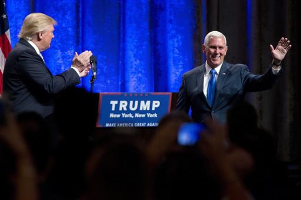 Low-Key Trump Intro for 'My Partner,' Running Mate Pence 