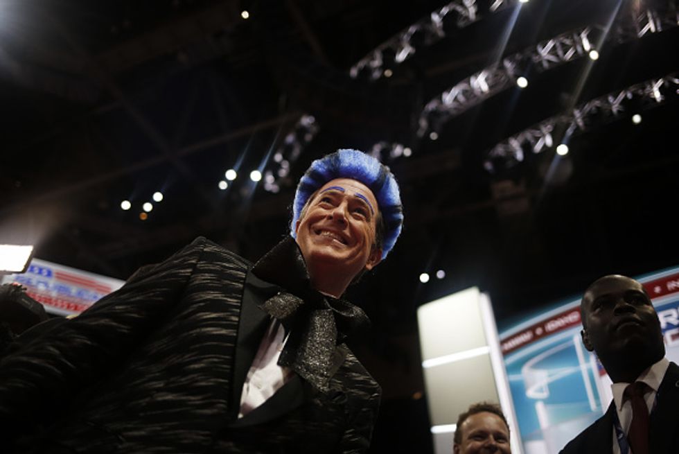 Stephen Colbert Led Away by RNC Security After 'Hungry for Power Games' Stunt