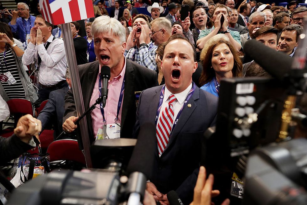 GOP Convention Floor Devolves Into Chaos as 'Never Trump' Demand Gets Shut Down