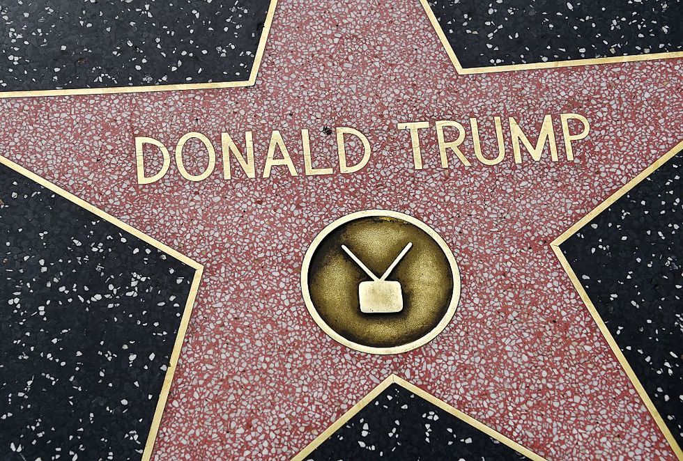 Miniature Border Wall Appears Around Donald Trump's Hollywood Star