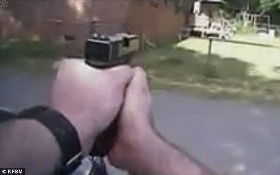 Bodycam Shows Moment Cops Confront Man Who Set Fire to House, Brandished Weapons
