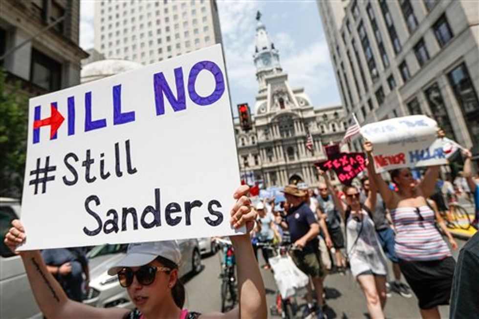 More Division at the DNC: Texas Breakfast Devolves into Clinton-vs.-Sanders Shouting Match