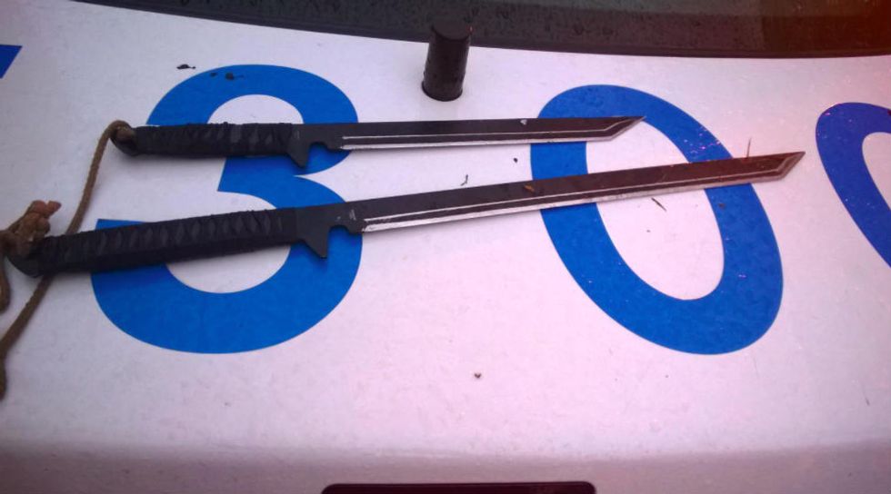 Man With Swords, Knives, Machete Arrested at NYC Park: ‘You’re Going to Have to Kill Me\