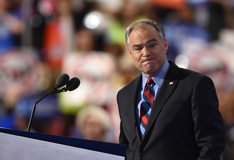 ‘Believe Me’: Tim Kaine Mocks Trump in Vice Presidential Acceptance Speech