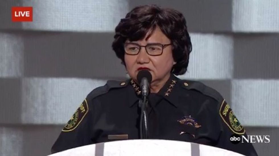 See the Stunning Moment Dallas Sheriff’s Moment of Silence for Fallen Officers Is Interrupted at DNC