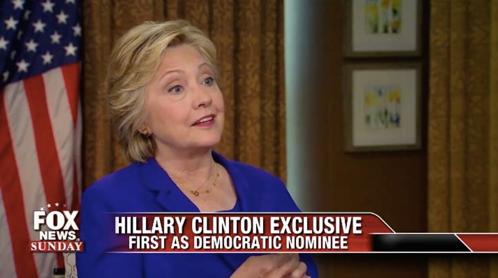 Fox Anchor Chris Wallace Grills Clinton on Email Scandal, Reminds Her of FBI Director’s Testimony