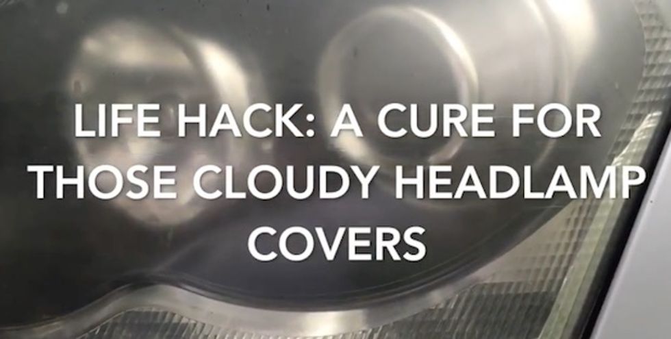 Life Hack: Don't replace those cloudy headlamp covers -- 'brush' them with toothpaste!