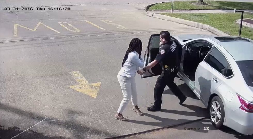 Video Shows Houston Social Worker Being Arrested After Calling 911 on Police Officer