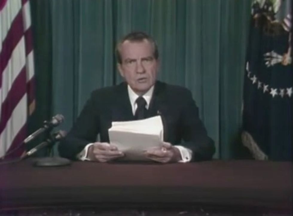 Today in History: Nixon Resigns Presidency in Televised Address