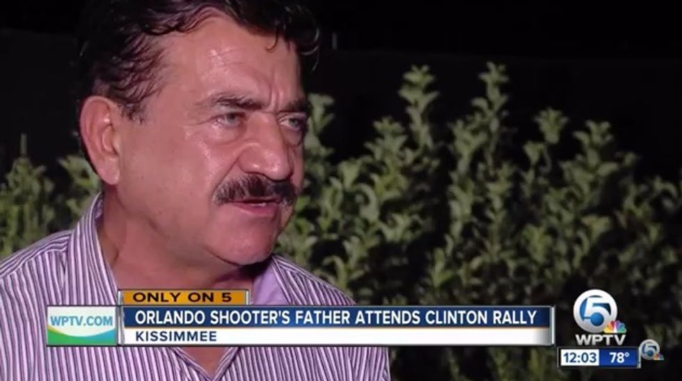 Orlando Shooter’s Father Spotted at Clinton Rally