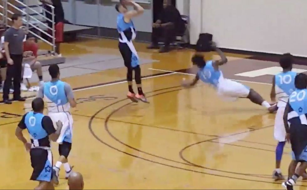 NBA Star Zach LaVine Shakes Defender Off His Feet During Pro-Am Game