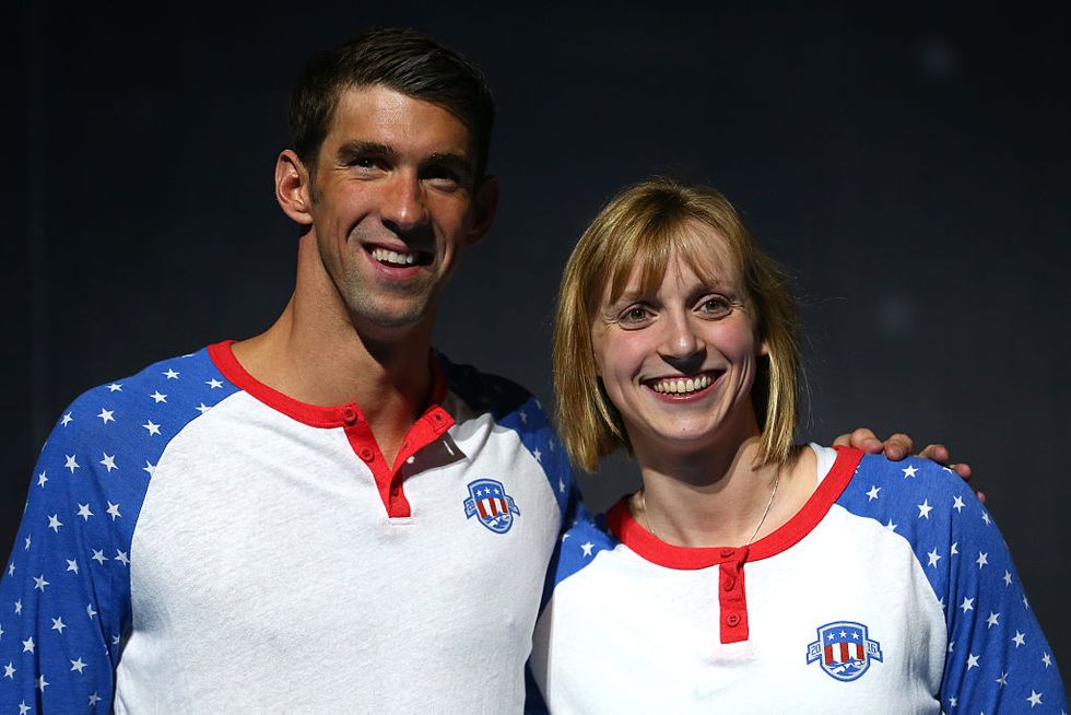 Michael Phelps and Katie Ledecky Recreate 10-Year-Old Autograph Photo