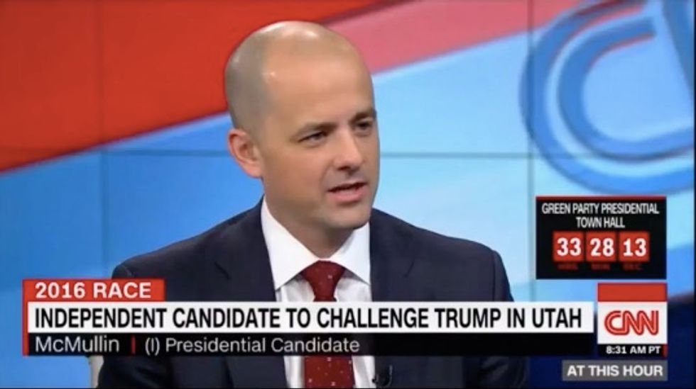 Independent Candidate Evan McMullin Likens Trump to Islamic State, Putin